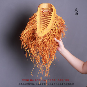 July 7th Hand Carved Bamboo God Of Longevity Figurine With Long Beard And Painted Face Chinese Style Home Decor Ornaments - Product Image 4