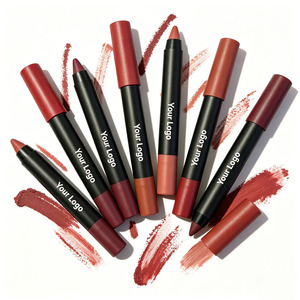 Velvet Lip Liner <b>Lipstick</b> Pen Matte Pencil Waterproof Long Lasting <b>Custom</b> Logo Vegan Lip Makeup - Product Image 5
