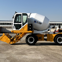 Camion malaxeur à béton autochargeur mobile de 1,8 à 2,6 m³, machine à béton hydraulique diesel pour la construction de routes et de ponts