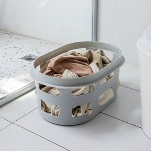 Support OEM Portable Wholesale Washing Room Hollow Laundry Storage <b>Basket</b> Sundries Container <b>Plastic</b> Storage <b>Baskets</b> for Home - Product Image 4