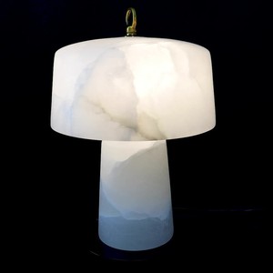 Lámpara de mesa minimalista moderna con luz de mármol español, bombilla LED E27, 220V, decoración nórdica, accesorio de iluminación para mesita de noche y dormitorio - Product Image 1
