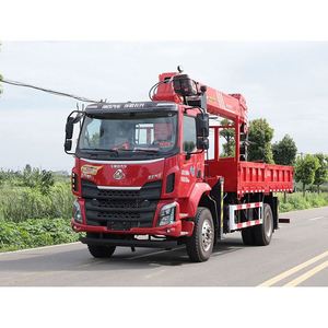 Grue montée sur camion Chenglong M3 équipée d'une grue à flèche droite Sany 12T Pro, intégrée à la fonction de benne basculante pour une utilisation multi-scènes - Product Image 2