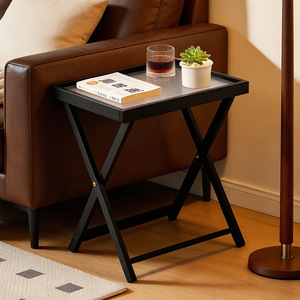 Modern minimalist combination coffee <b>table</b>, suitable for small apartments, rental rooms, multi-functional glass living room - Product Image 1