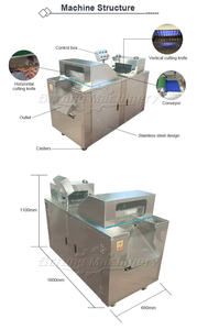 Máquina cortadora de cubos de carne de ganso, pato, pollo, aves de corral frescas, precio - Product Image 5