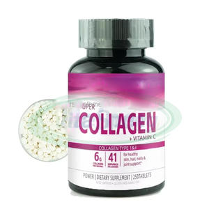 Suppléments de blanchiment de la peau dès que possible Vitamines c Comprimés de collagène Comprimés de collagène hydrolysé marin - Product Image 1