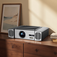 Projecteur Flixtone V7 FHD 1080P 4K, son DSP 15W*2, moteur d'éclairage scellé 2300 ANSI, mise au point automatique Android, cinéma maison, Proyector