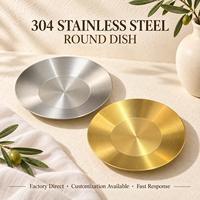 Assiette à accompagnements conique peu profonde en acier inoxydable 304 poli, écologique, empilable, pour apéritifs, cornichons et fruits, idéale pour restaurants coréens