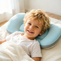 Oreiller pour enfants de qualité supérieure, moderne, ultra doux, hypoallergénique, respirant, avec housse amovible, design ergonomique pour un sommeil confortable
