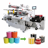 Machine de découpe à plat pour étiquettes, machine de découpe à rouleaux haute vitesse pour étiquettes adhésives/étiquettes vierges