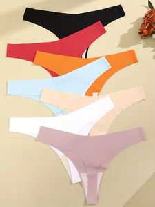 Slip Donna a Vita Bassa in Seta Ghiaccio, Senza Cuciture, Invisibili, Perizoma, Lingerie Femminile, <span class=keywords><strong>Abbigliamento</strong></span> Premaman - Product Image 3