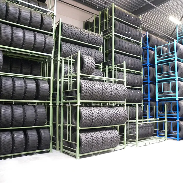 Popular Industrial warehouse rack use steel stacking tyre racking system warehouse storage with Competitive Price
