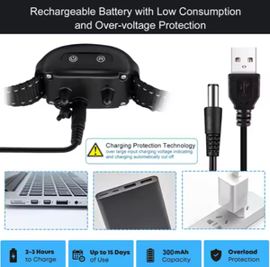 Collar de perro antiladridos caliente de Europa 100% seguro sin golpes IP67 impermeable pitido vibración collar de entrenamiento certificados CE para perros - Product Image 3