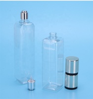 Flacon vaporisateur de parfum de luxe 250 ml, pompe dorée, forme carrée personnalisable, vaporisateur cosmétique, sérum pour le soin de la peau, impression sur écran