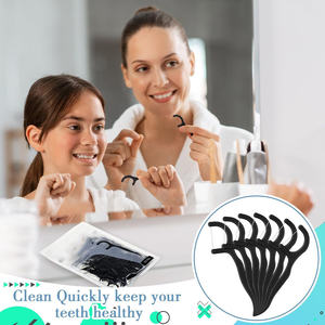 Bâtonnet de soin dentaire jetable en PLA biodégradable personnalisé, fil dentaire ultra-fin en PE, emballage écologique, logo et couleur personnalisés, dentaire - Product Image 4