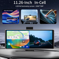 Monitor de Coche con Pantalla IPS de 11.26 Pulgadas, Doble Lente 4K, CarPlay Inalámbrico y Android Auto, con Logotipo Personalizado OEM de Fábrica