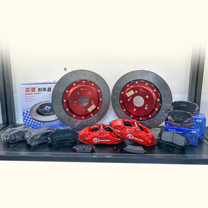 KIT de pinza de freno de alto rendimiento 4 pistones 355x28mm rotores de disco para GOLF 7R MK7 MK7.5 GOLF <span class=keywords><strong>R</strong></span> GOLF8 MK8 2012-2021 rueda de 18 pulgadas - Product Image 6