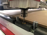 Machine de découpe CNC à quatre têtes HONDABENK pour meubles, en acier épais, avec fonction de nesting et gravure, moteur servo Syntec 4x6KW, PLC, pompe à engrenages