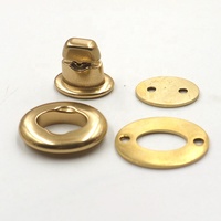 Accessoires de luxe pour bagages : Cadenas de sac à main en laiton massif avec système de torsion, placage or de haute qualité