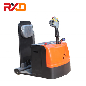 하이 퀄리티 전기 지게차 스탠딩 타입 전기 견인 트랙터 4 륜 배터리 48V 고출력 전기 견인 트랙터 - Product Image 5