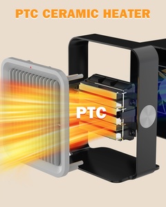 Portable Desktop Electric Fan <strong>Heater</strong> for Home Office Bedroom Overheat Protection Free-standing Heating Wire Plastic - Product Image 2