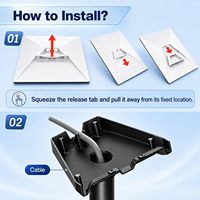 Support de montage de toit Starlink triangulaire réglable, robuste, thermolaqué, épaisseur 3 mm, résistant aux intempéries, pour un signal amélioré