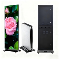 Affiche publicitaire extérieure pour mur vidéo P2.5, écran LED portable sur pied, mobile, pliable, classé IP65, pour utilisation dans les centres commerciaux