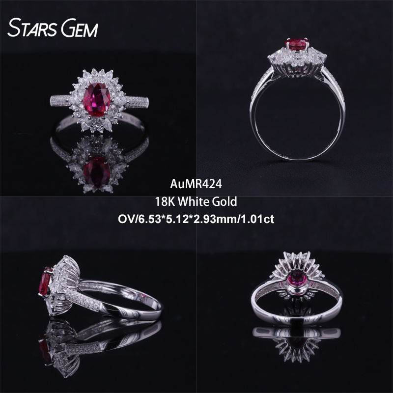 18K White Gold-AuMR424-HK16#/US7.25#