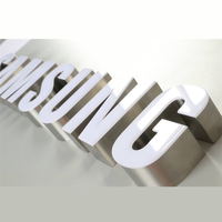 Panneau LED suspendu en forme de lettre étanche avec éclairage frontal en acier inoxydable panneau LED SAMSUNG pour affichage au plafond enseigne lumineuse à LED pour magasins mobiles