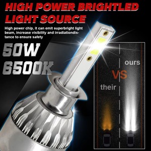 Ampoules de phares LED auto <span class=keywords><strong>C6</strong></span> H3 H1 <span class=keywords><strong>H4</strong></span> H7 H11 880 881 H27 9005 HB3 H10 HB4 9006 H13 6000K 12V - Product Image 4