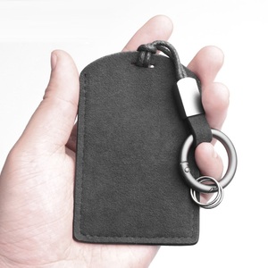 Tùy chỉnh da lộn da NFC Keychain cảm ứng chìa khóa xe Fob chủ NFC trường hợp thẻ truy cập Bìa cads tay áo Keyring NFC móc chìa khóa - Product Image 1