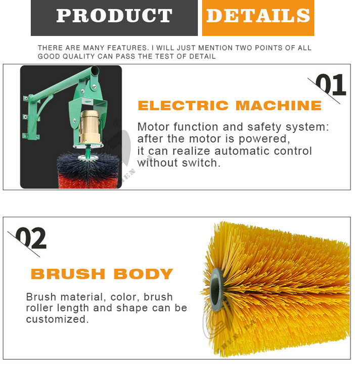 Farm Equipment Cow Brush Auto Cow And Cattle Body Brush For Healthy