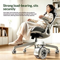 Roulettes ergonomiques haut de gamme pour chaise de bureau, roulettes pivotantes silencieuses à insertion par tige, roulettes de remplacement durables et résistantes à l'usure pour chaise d'ordinateur