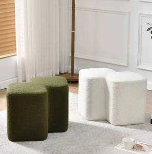 Taburete <span class=keywords><strong>para</strong></span> cambiar zapatos <span class=keywords><strong>de</strong></span> dormitorio, taburete pequeño <span class=keywords><strong>de</strong></span> piel <span class=keywords><strong>de</strong></span> cordero <span class=keywords><strong>para</strong></span> sala <span class=keywords><strong>de</strong></span> estar, taburete sencillo <span class=keywords><strong>para</strong></span> el hogar - Product Image 6