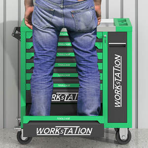 กล่องเครื่องมือโรงรถโลหะตู้ลูกกลิ้งลิ้นชักเหล็กรถเข็นอุตสาหกรรม - Product Image 5