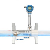 Medidor de Flujo de Remolino con Extremo Soldado, Acero Inoxidable, Resistente a la Corrosión, Compatible con Gas/Líquido/Aire/Aceite, OEM Disponible