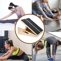 Planche inclinée réglable à 5 positions, surface antidérapante, planche inclinée en bois, planche d'étirement pour les mollets, les ischio-jambiers, la flexibilité, planche inclinée