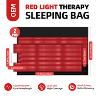Dispositivo de Terapia de Luz LED 660nm 850nm para Uso Doméstico, Máquina Portátil de Cuidado Personal y Belleza, Saco de Dormir con Terapia de Luz Roja LED
