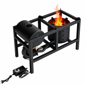 Chauffage multi-combustibles <span class=keywords><strong>à</strong></span> huile usagée, combustion sans fumée, flamme réglable, souffleur d'air forcé, cuisinière portable intérieure/extérieure - Product Image 1