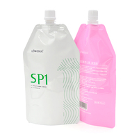 Pochette Mylar de 450 ml à forme spéciale, rechargeable, avec bec verseur en plastique personnalisé, sachet d'emballage liquide laminé autoportant
