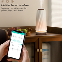 Diffuseur d'arômes électrique sans eau, télécommandé, en plastique, avec éclairage LED, USB, anti-déversement, pour usage domestique