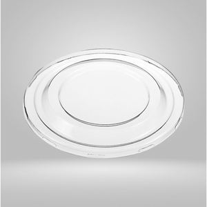 Couvercles pour bols en PET, paquet de 500, résistants, transparents, anti-fuite, adaptés aux bols compostables en bagasse de 12 oz - Product Image 1
