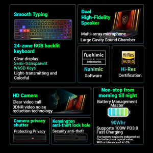 Nouveau Original pour Ordinateur Portable de Jeu Pulse 17 Écran QHD 17,3 Pouces 240Hz <span class=keywords><strong>Ryzen</strong></span> AI9 370 16Go 1To RTX5070 Clavier Anglais US - Product Image 3