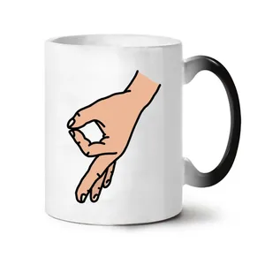 Magic Coffee Mugs Friends Gifts Temperature Heat Sensitive Creative <strong>OK</strong> Color Changing Mug Kawaii <strong>Cups</strong> Unusual Tea <strong>Cup</strong> Travel - Product Image 3