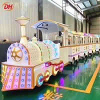 Train touristique sans rails pour passagers, mini-train à vapeur de dessin animé, pour l'extérieur, pour zoos et centres commerciaux, direct usine