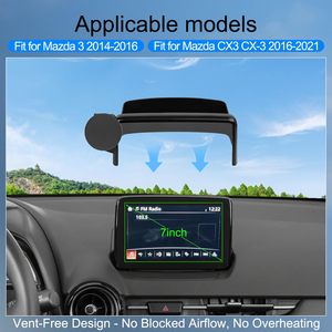 ที่วางโทรศัพท์ในรถยนต์<span class=keywords><strong>ส</strong></span>ำหรับ<span class=keywords><strong>มา</strong></span><span class=keywords><strong>ส</strong></span><span class=keywords><strong>ด้า</strong></span> 3 2014-16&ซีเอ็กซ์-3 2016-21,หน้าจอขนาด 7 นิ้วแบบคลิปหนีบ, แท่นยึดโทรศัพท์แม็กเซฟ - Product Image 5