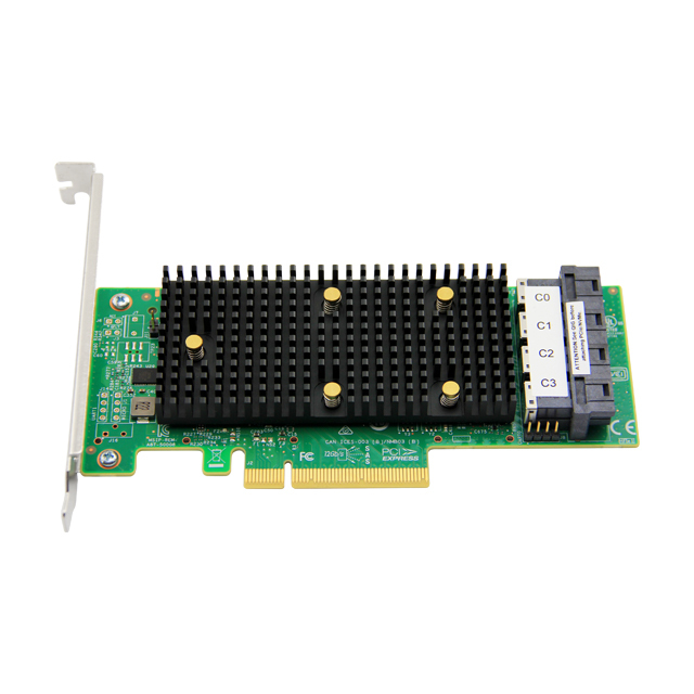 Broadcom HBA 9400-16I LSI SAS3416 12Gb/s SAS/SATA/NVMe Tri-mode HBAs PCIe 3.0X8 16 Ports Internal CE FCC ROHS Certified 3-Year