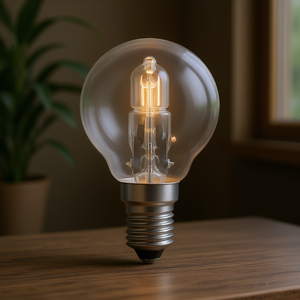 Lampadina Alogena 42W 230V E14 Trasparente a Forma di Globo per Illuminazione Interna - Product Image 3