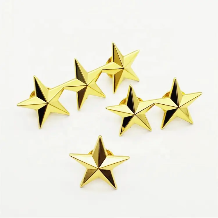 Épingles à revers en forme d'étoile, fabriqué en chine, offre spéciale, livraison gratuite