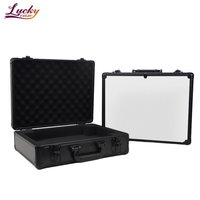 Étuis en aluminium personnalisés professionnels, étui de transport rigide avec mousse EVA découpée, étui à outils en aluminium portable avec serrure