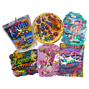 Tùy Chỉnh Chết Cắt Mylar Hộp Với Hộp Hiển Thị 3.5G 7G 14G 28G Khô Thảo Mộc Hoa Thuốc Lá Kẹo Cookie Cali Túi Với Hộp Giấy - Product Image 4